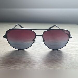 Quay Australia High Key Mini 126 Aviator Sunglasses NEW